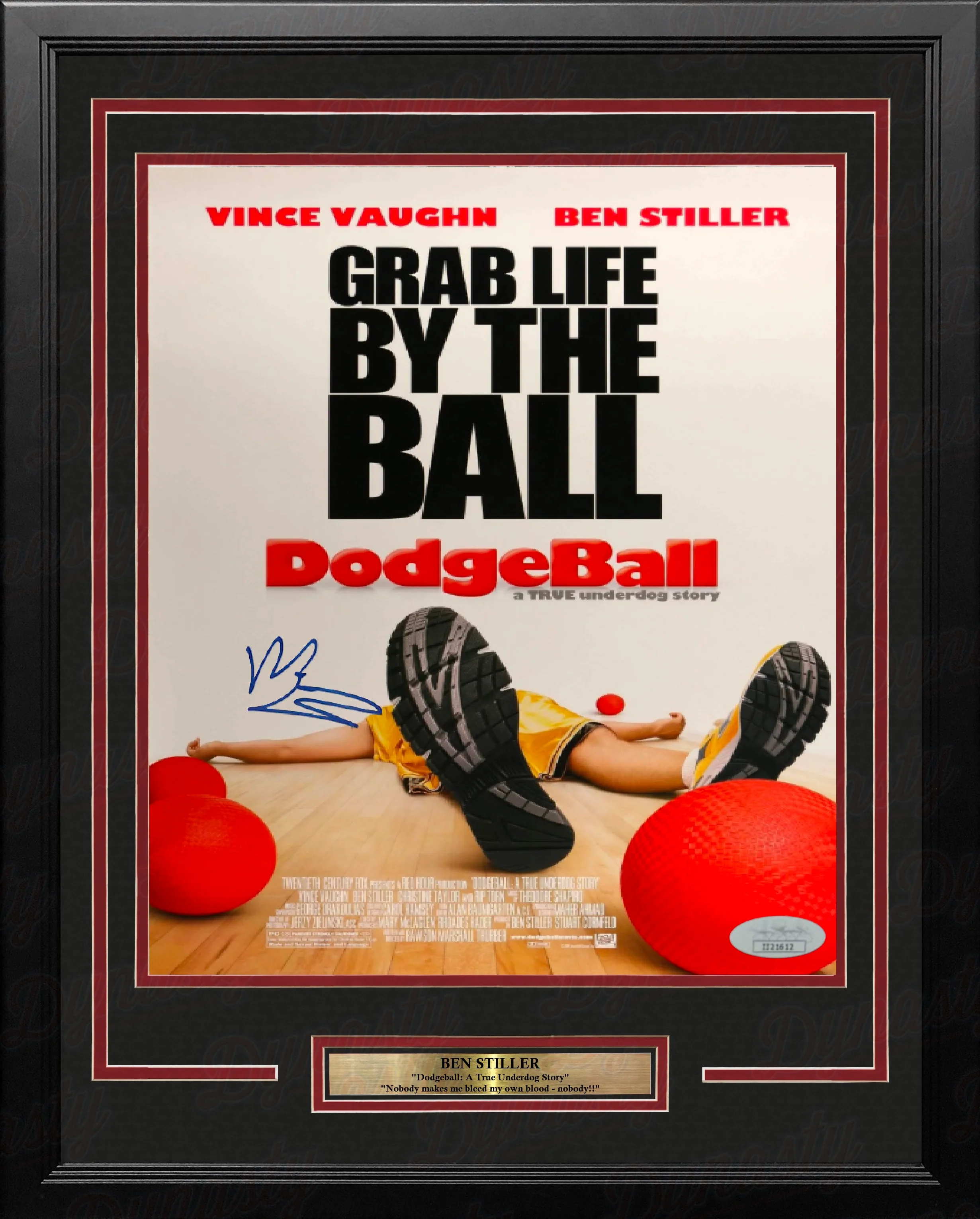 Ben Stiller Dodgeball Autographed 11" x 17" Framed Movie Photo