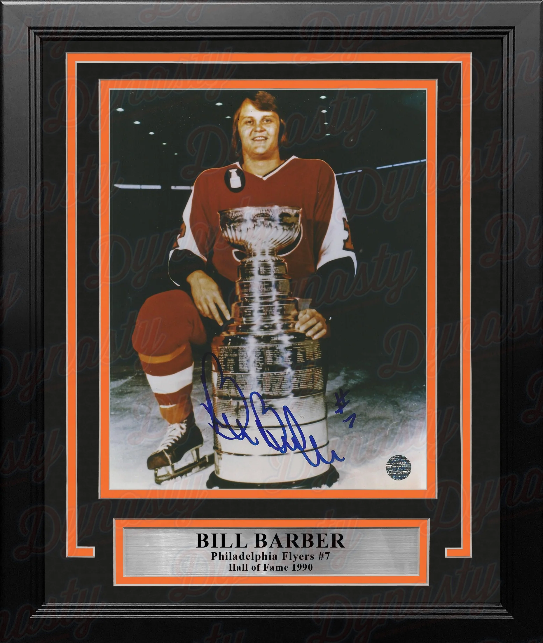 Bill Barber Stanley Cup Autographed Philadelphia Flyers 8" x 10" Framed Hockey Photo