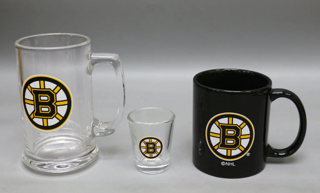 Boston Bruins 3-Piece Glassware Gift Set