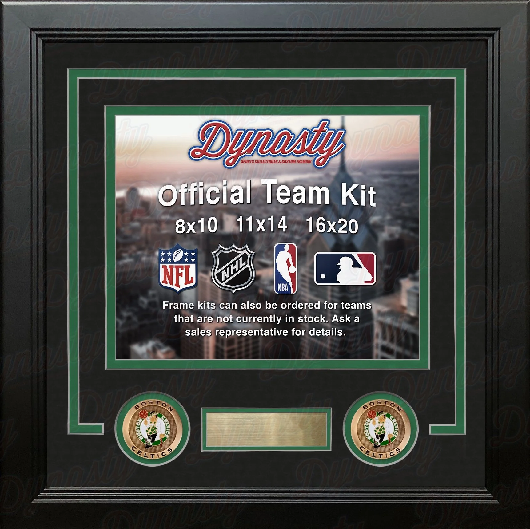 Boston Celtics Custom NBA Basketball 8x10 Picture Frame Kit (Multiple Colors) - Image 3