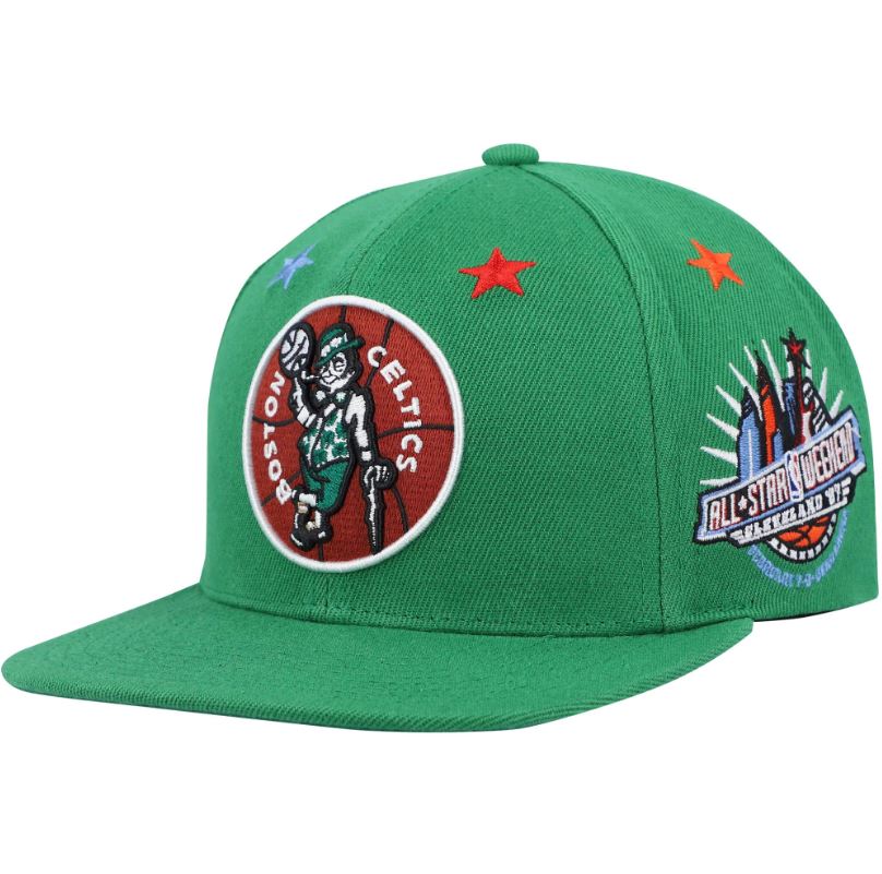 Boston Celtics Mitchell & Ness Hardwood Classics 1997 NBA All-Star Weekend Top Star Snapback Hat - Image 3