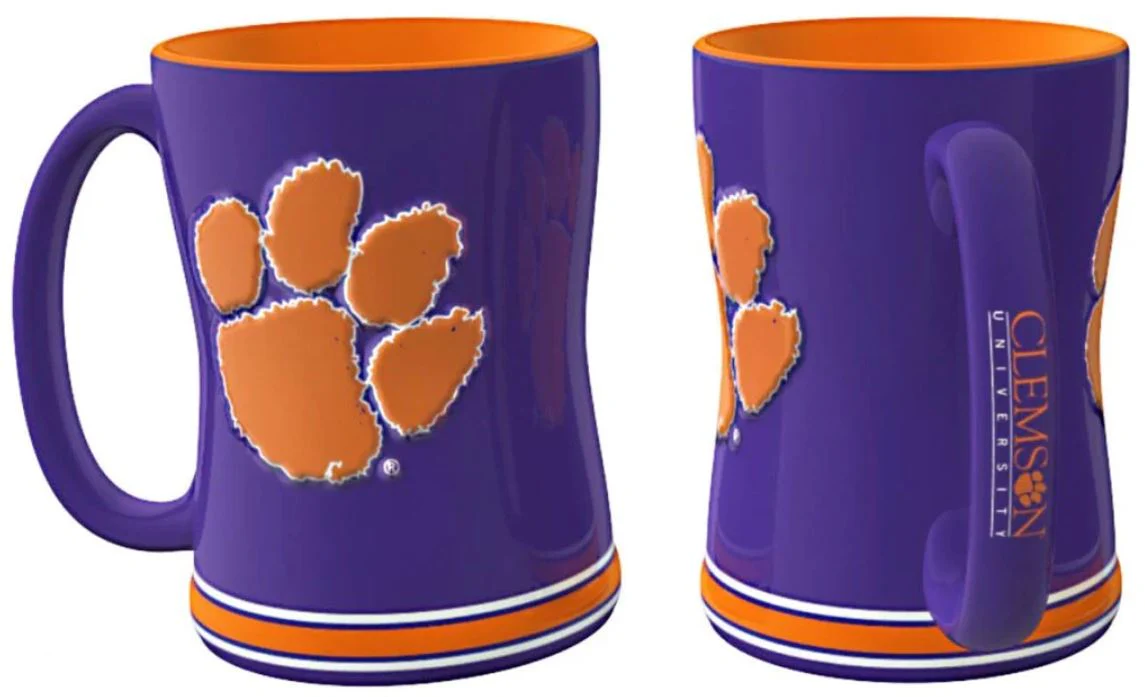 Clemson Tigers Logo Relief Coffee Mug