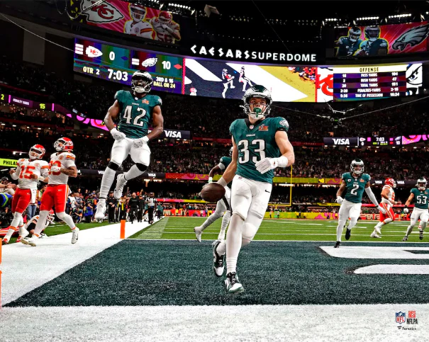 Cooper DeJean Super Bowl LIX Pick Six Philadelphia Eagles 16" x 20" Football Photo