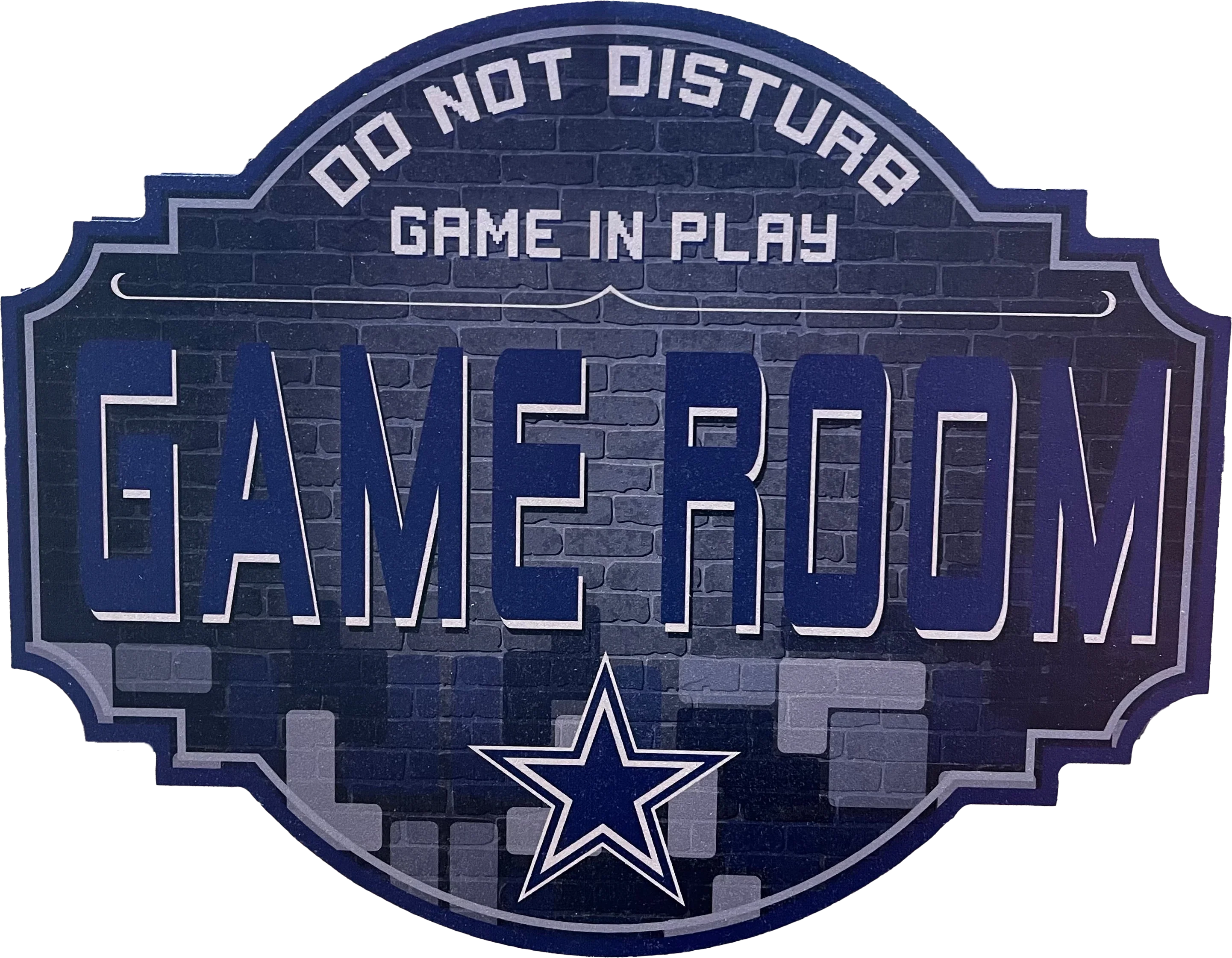 Dallas Cowboys 24" Game Room Wood Sign
