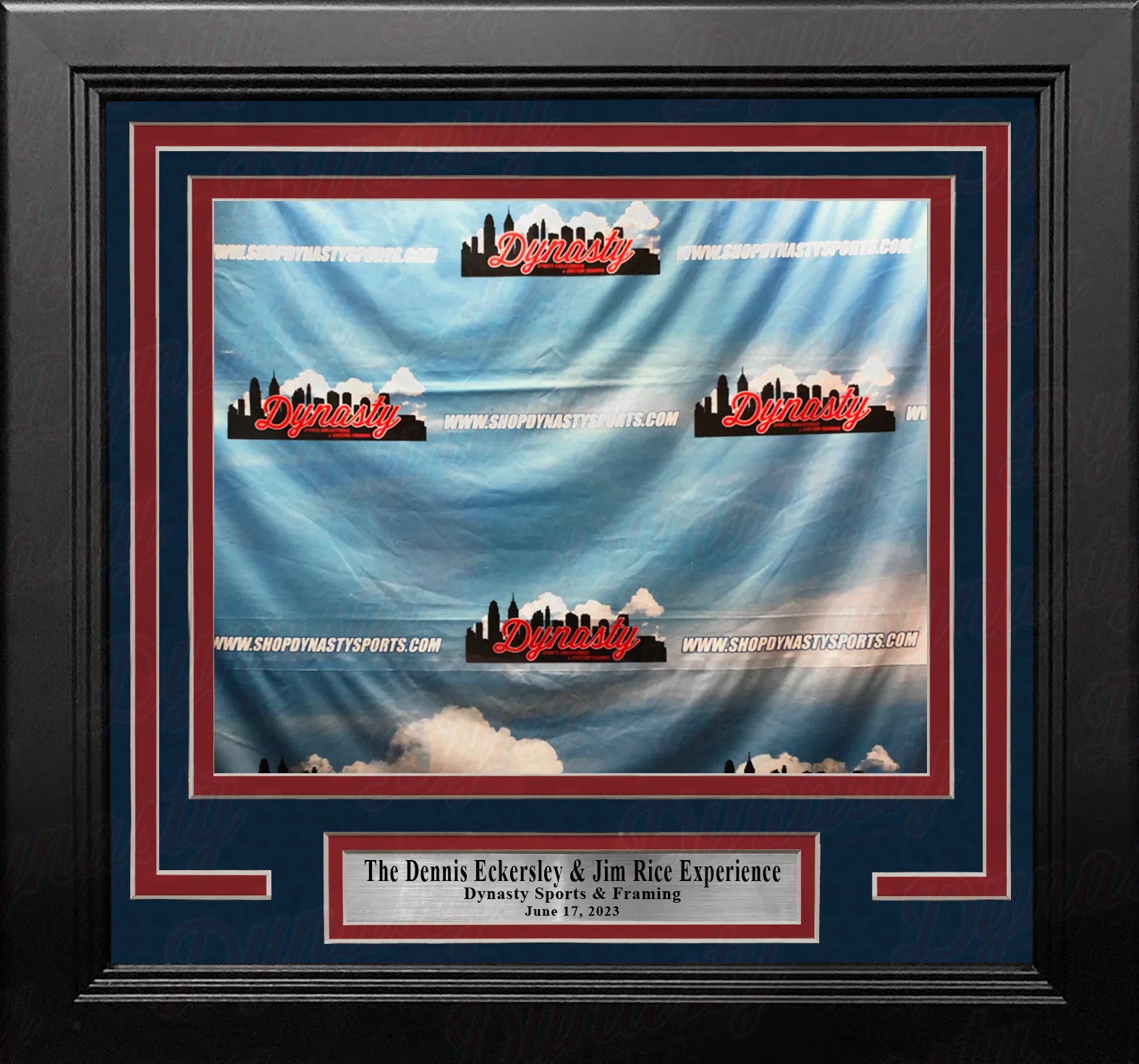 Dennis Eckersley & Jim Rice Boston Red Sox Photo-Op Frame Kit with Commemorative Nameplate