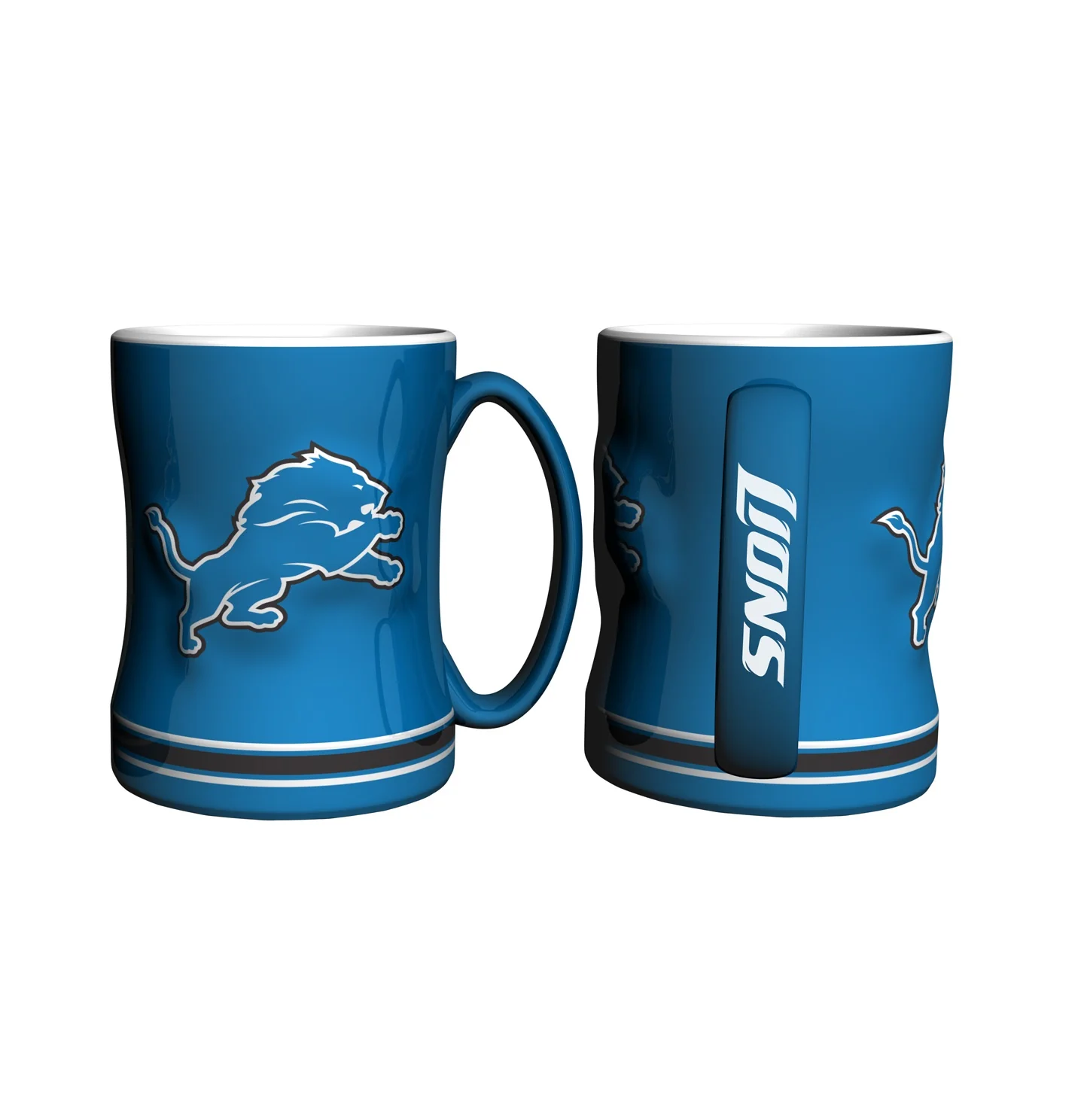 Detroit Lions Logo Relief Coffee Mug