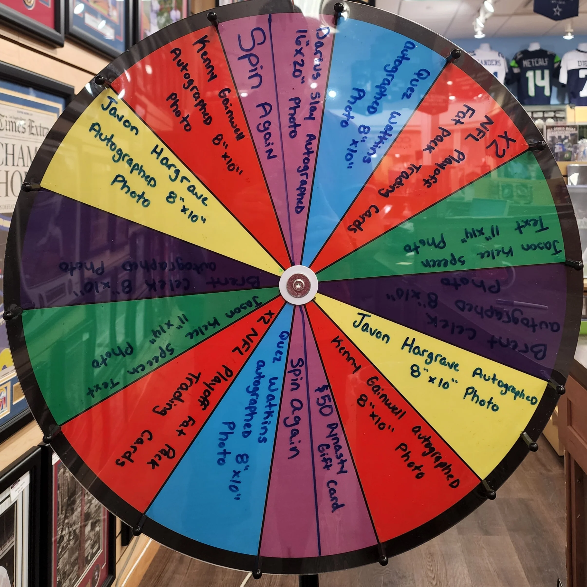 Dynasty Sports Boston Themed Memorabilia Prize Wheel - Image 2