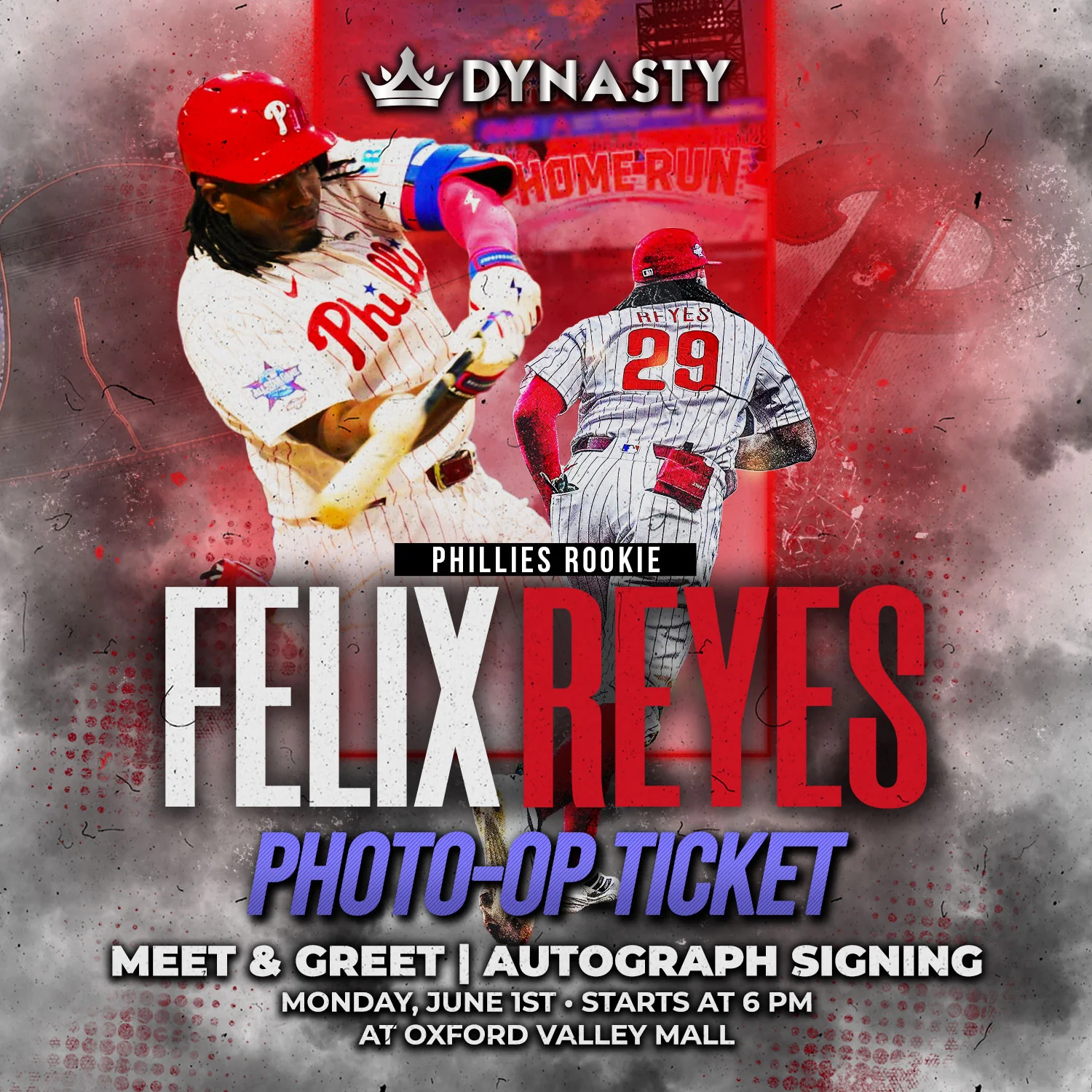 Felix Reyes Phillies Rookie Experience Tickets - Image 3