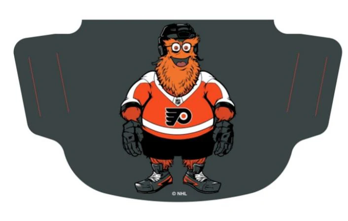 Gritty Philadelphia Flyers Mascot Fan Mask Face Cover - Black