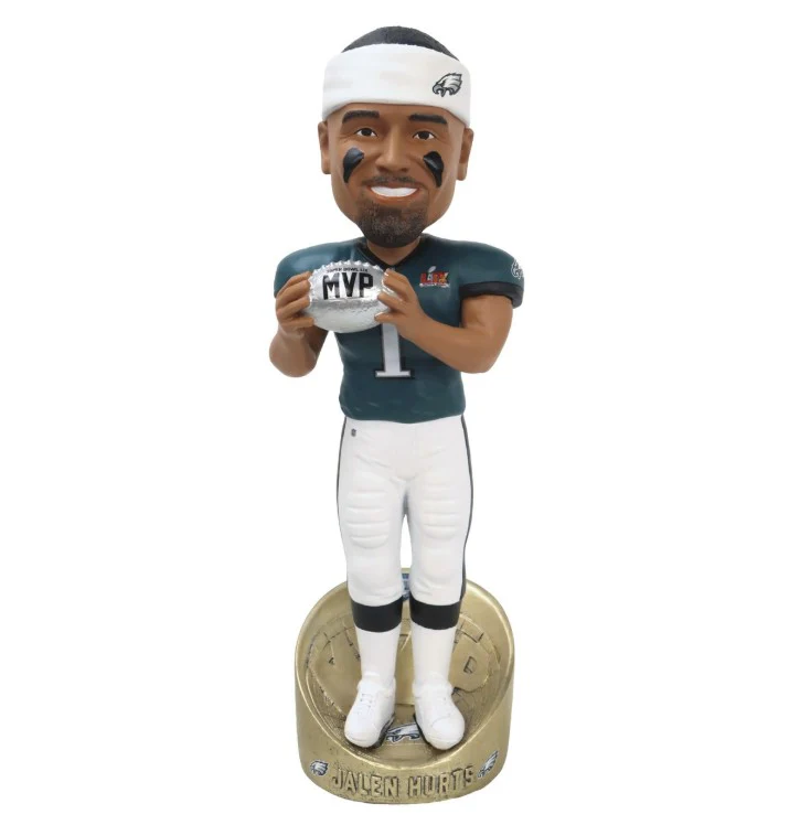 Jalen Hurts Philadelphia Eagles Super Bowl LIX Champions 10" MVP Bobblehead