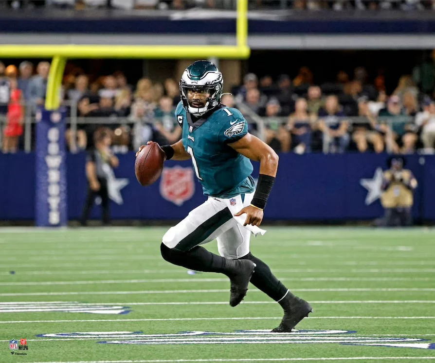 Jalen Hurts Running Action Philadelphia Eagles 16" x 20" Football Photo