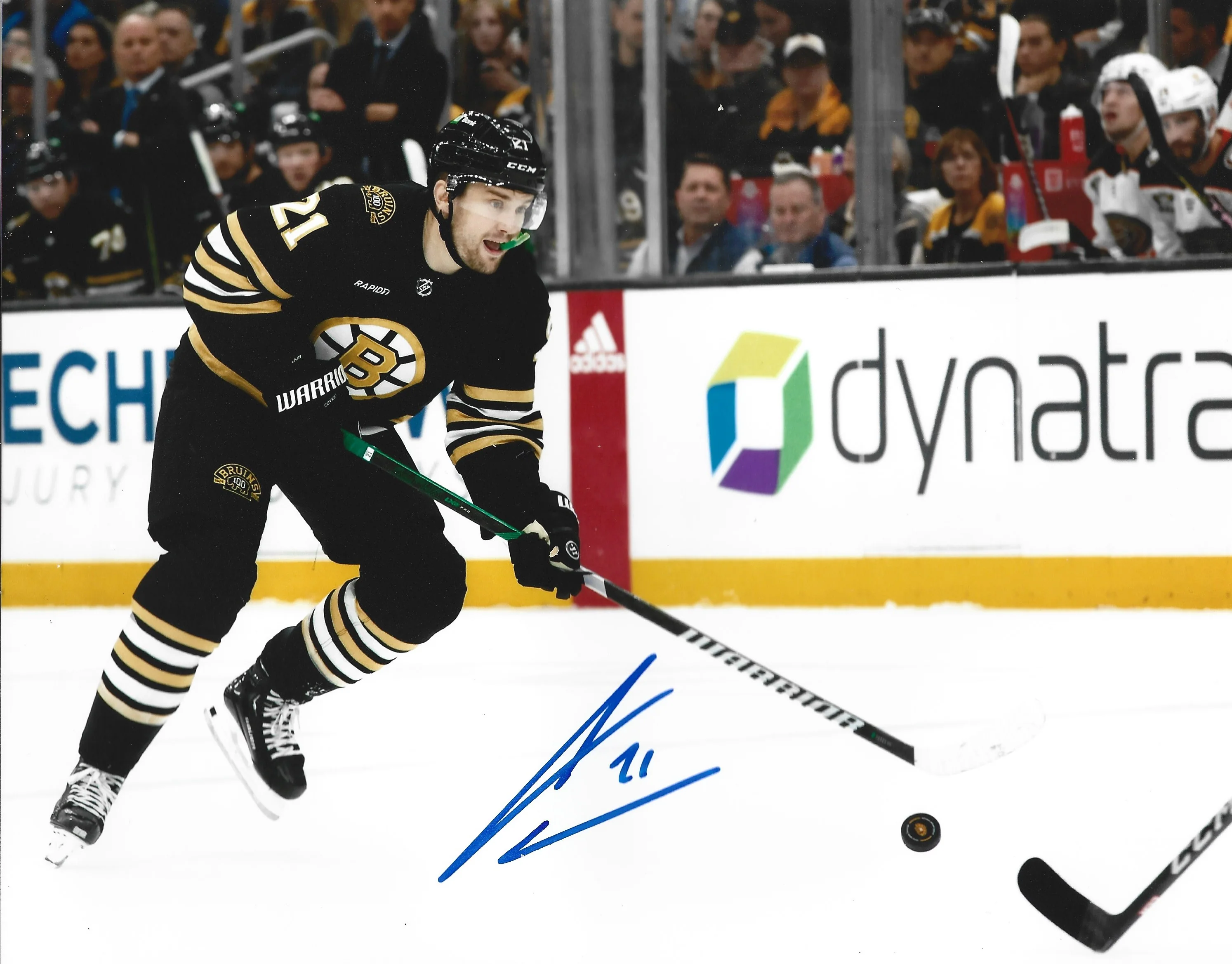 James Van Riemsdyk Skating Action Autographed Boston Bruins 11" x 14" Hockey Photo - Image 2