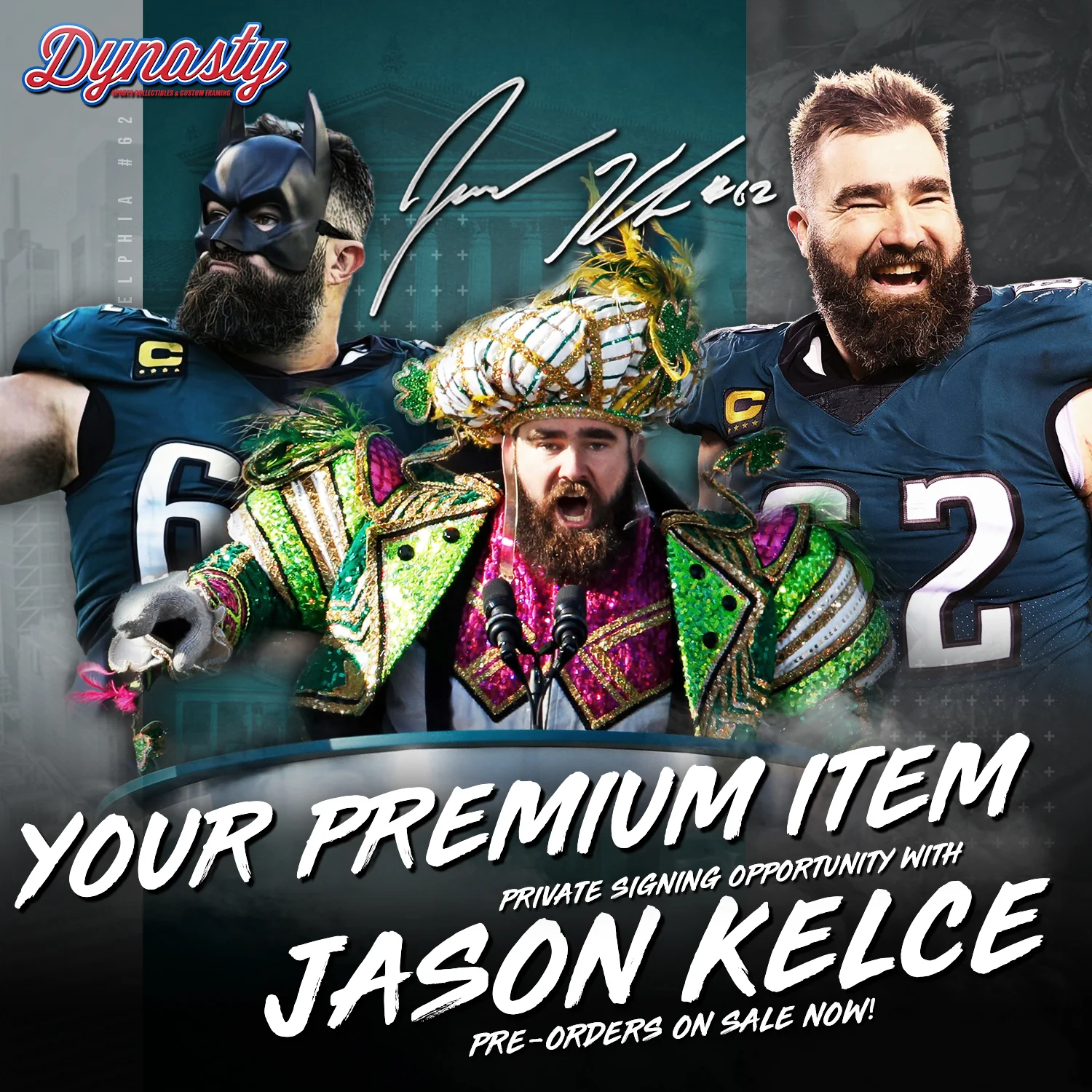 Jason Kelce Retirement Autograph Signing | Your Item - Image 3