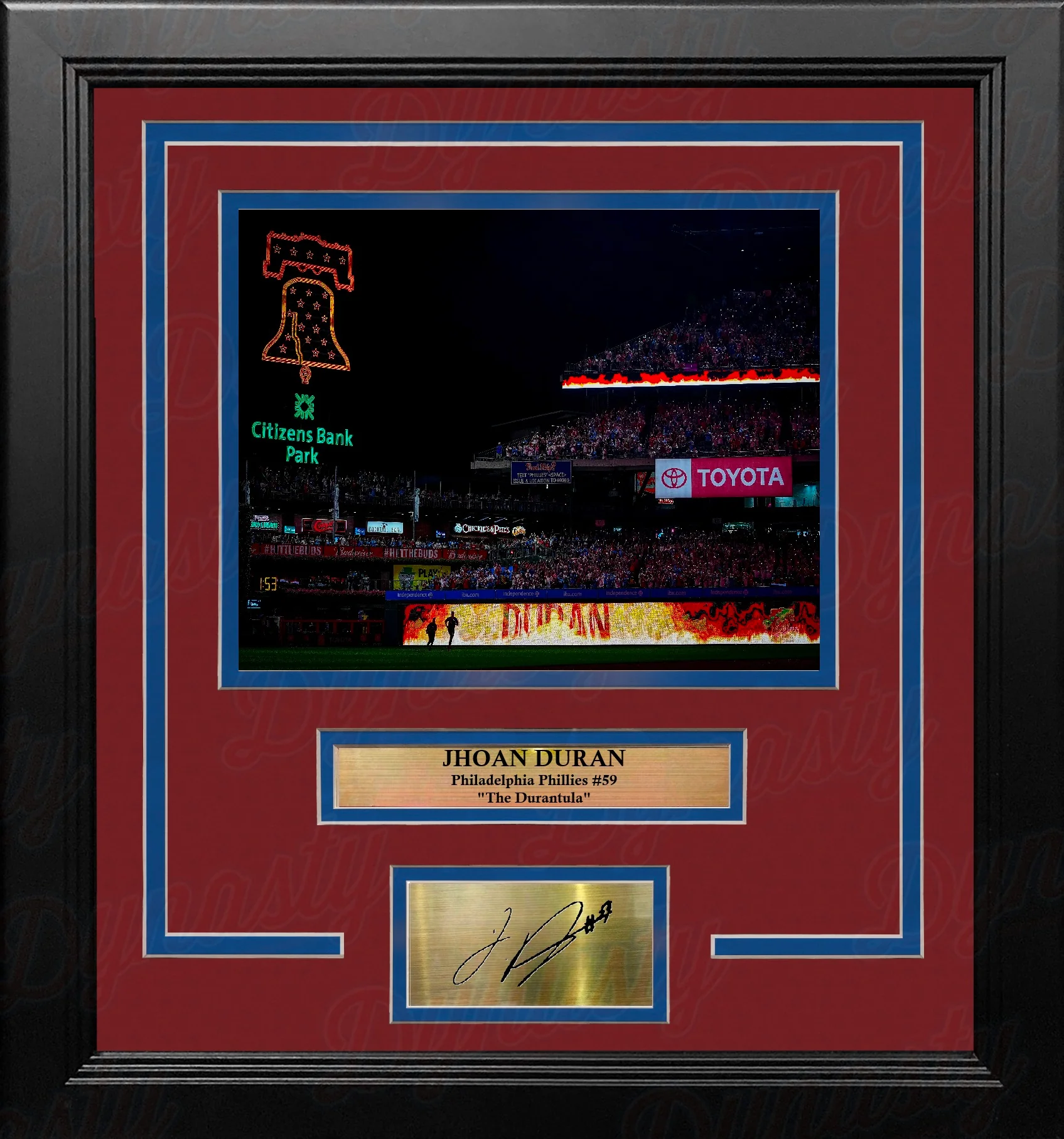Jhoan Duran Philadelphia Phillies Entrance at CBP 8x10 Framed Photo with Engraved Autograph