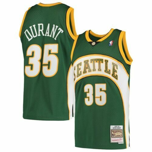 Kevin Durant Seattle SuperSonics Mitchell & Ness Hardwood Classics 2007-08 Swingman Jersey - Image 2