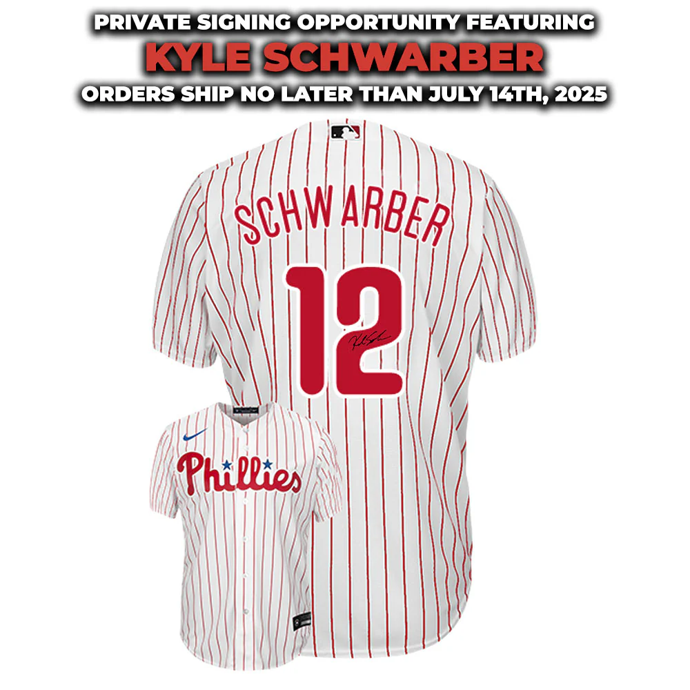 Kyle Schwarber Philadelphia Phillies Autographed Home Jersey | Pre-Sale Opportunity
