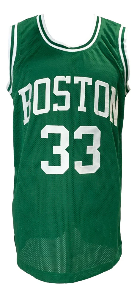 Larry Bird Boston Celtics Autographed Green Jersey - Image 3