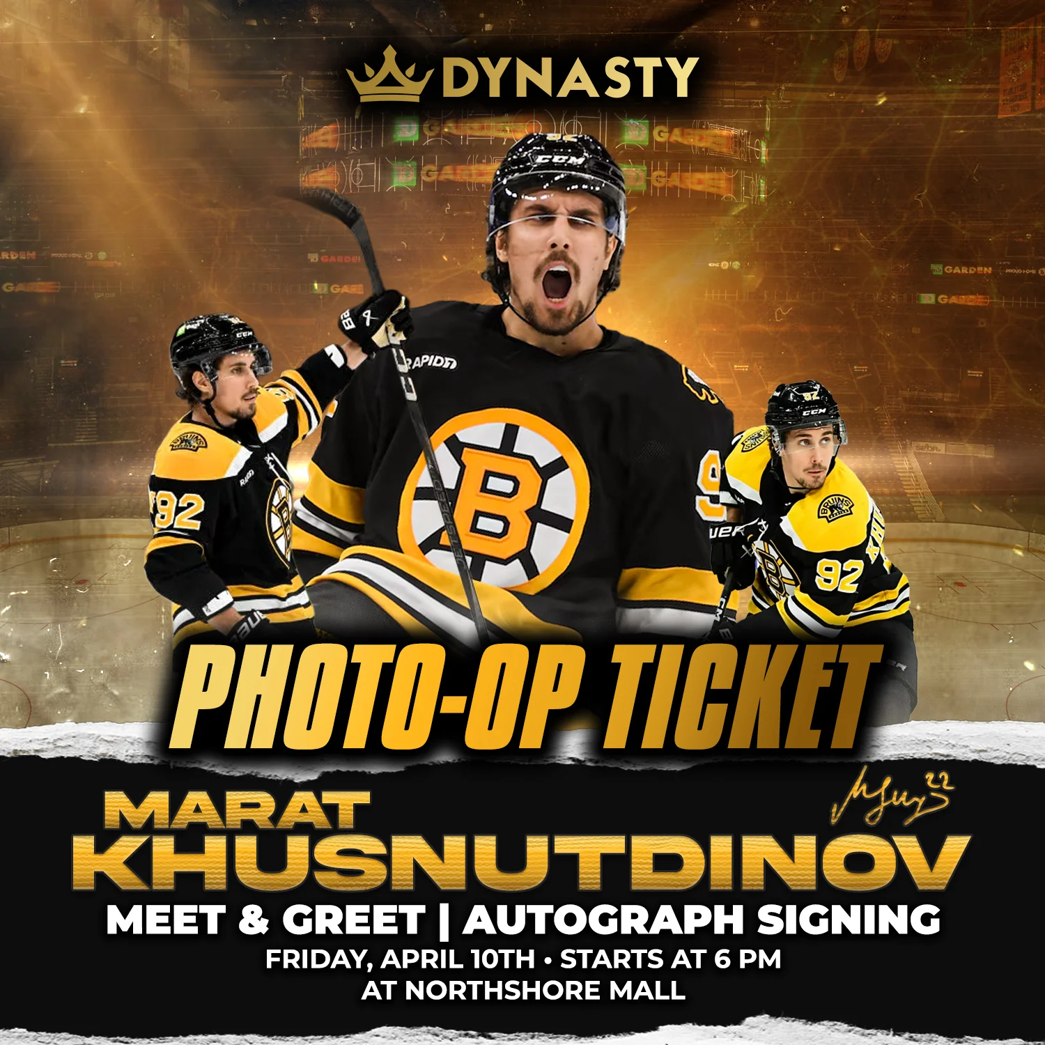 Marat Khusnutdinov Boston Bruins Experience Tickets - Image 3