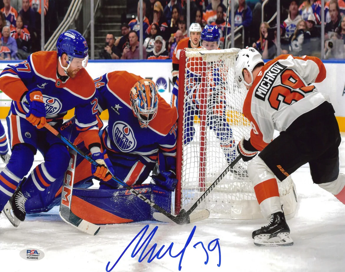 Matvei Michkov First NHL Goal Philadelphia Flyers Autographed 8" x 10" Hockey Photo