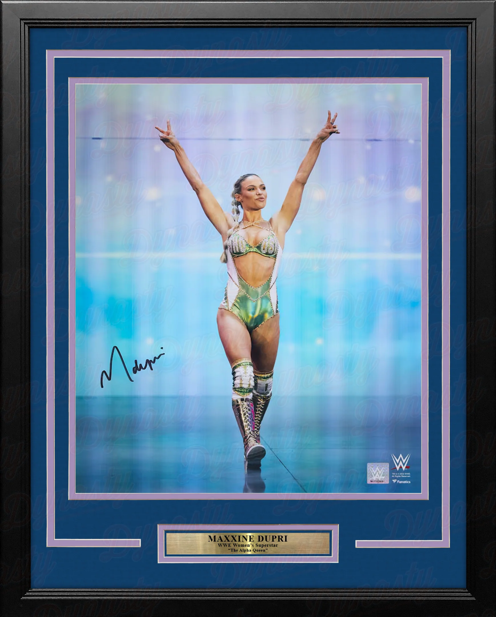 Maxxine Dupri Entrance Autographed 16" x 20" Framed WWE Wrestling Photo - Image 2