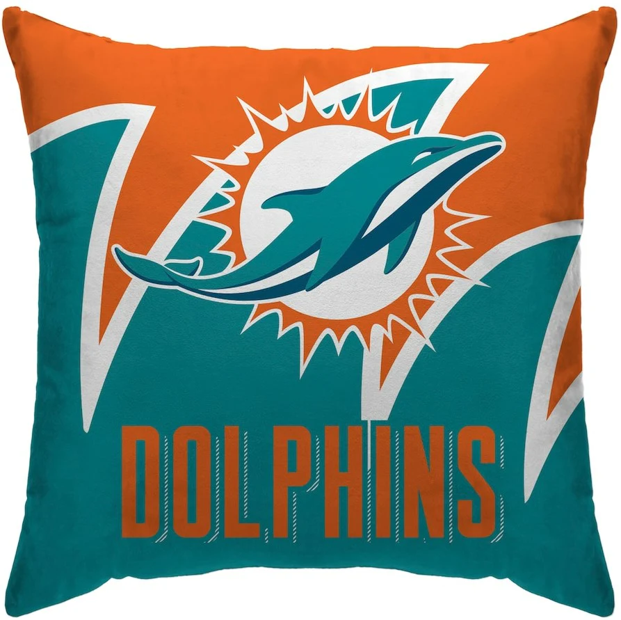 Miami Dolphins 18'' x 18'' Splash Décor Pillow