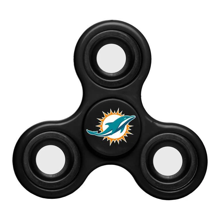 Miami Dolphins NFL Three Way Team Diztracto Spinner (Spinnerz)