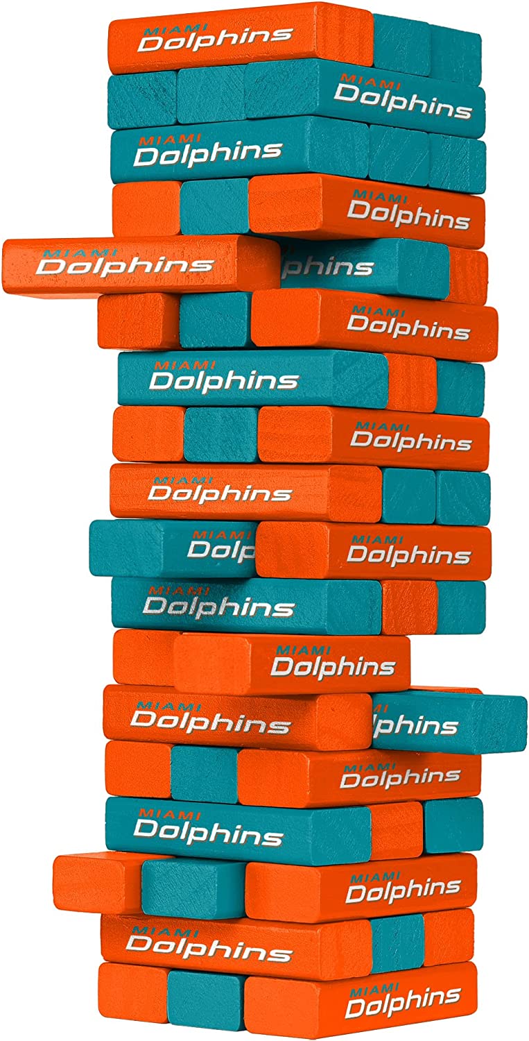 Miami Dolphins Stackable Blocks Game