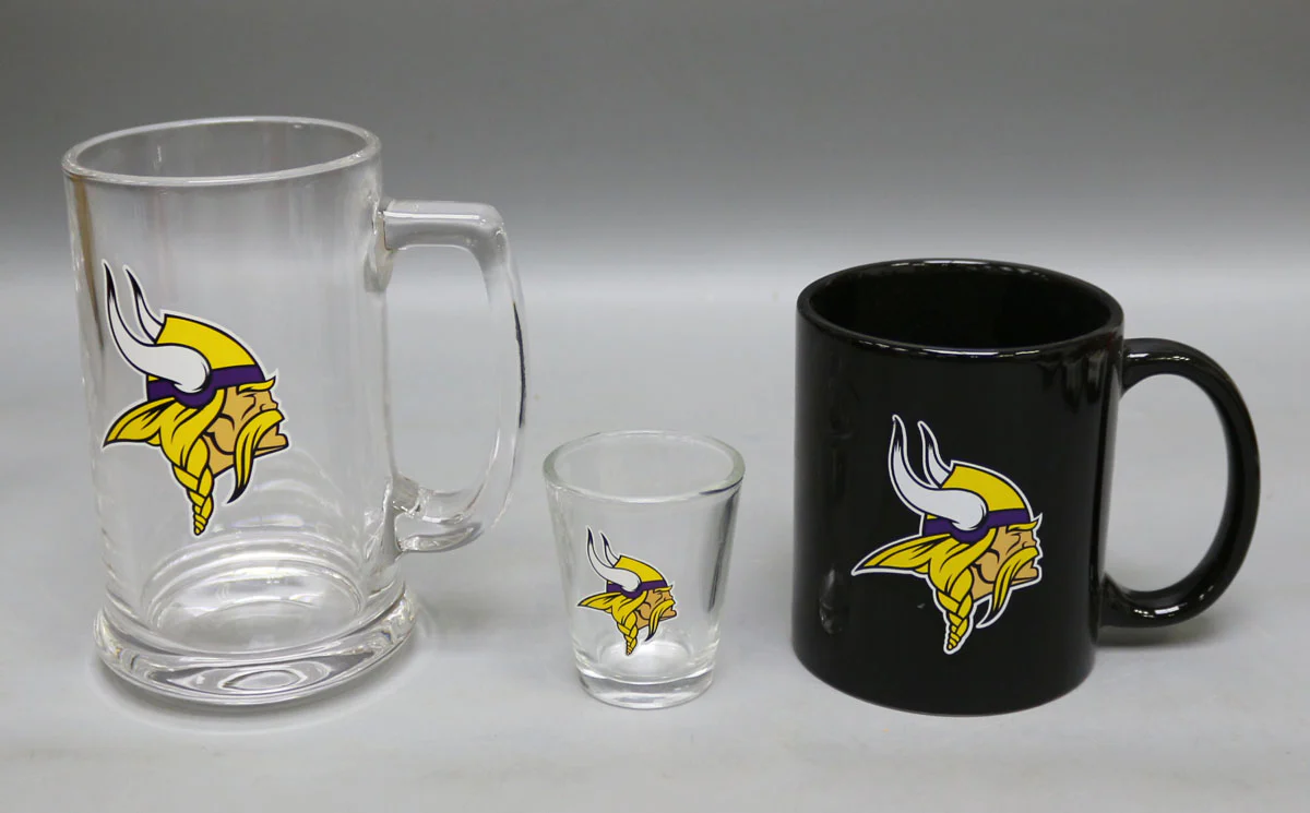 Minnesota Vikings 3-Piece Glassware Gift Set