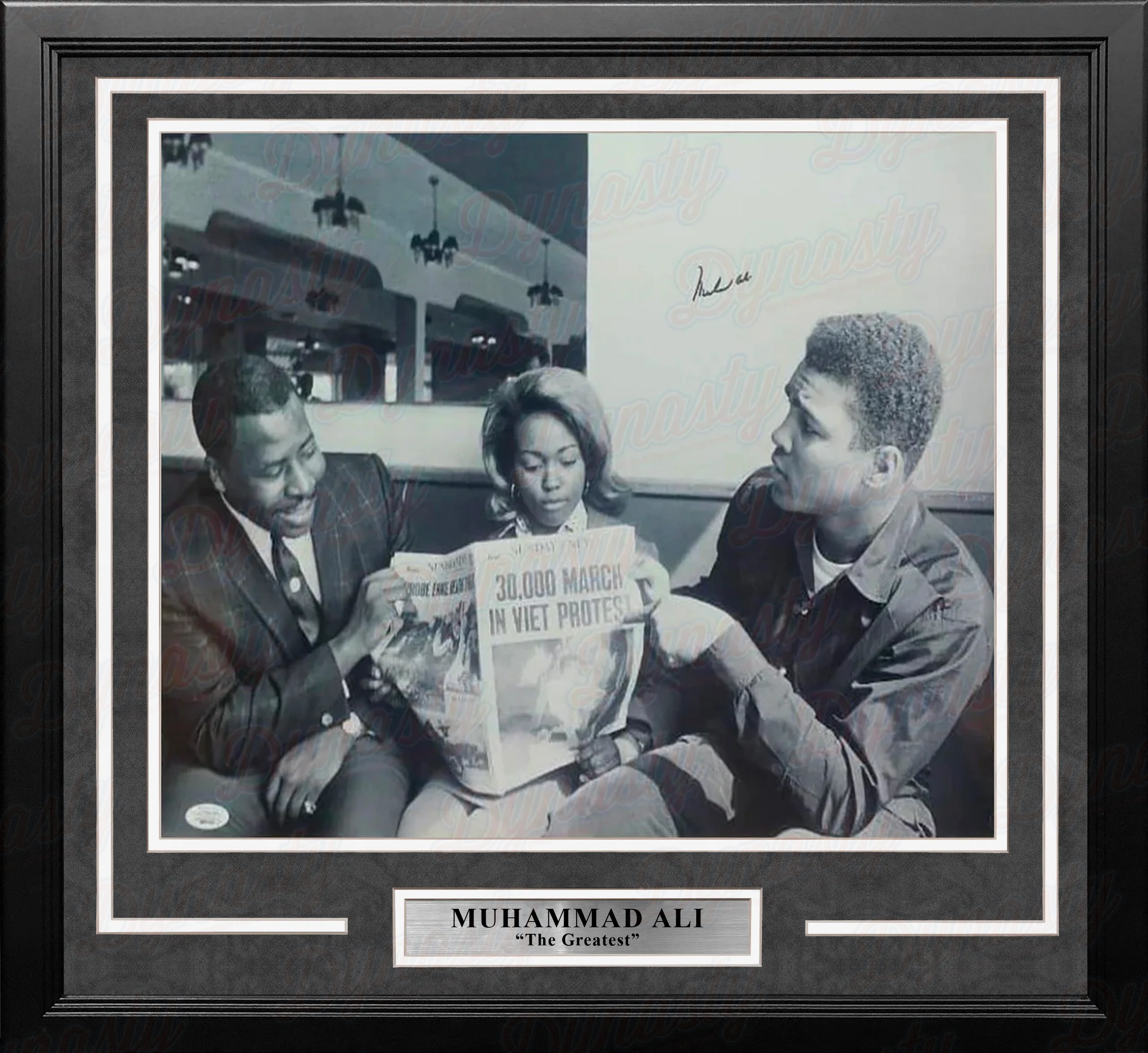 Muhammad Ali Autographed Framed Boxing Photo - Image 2