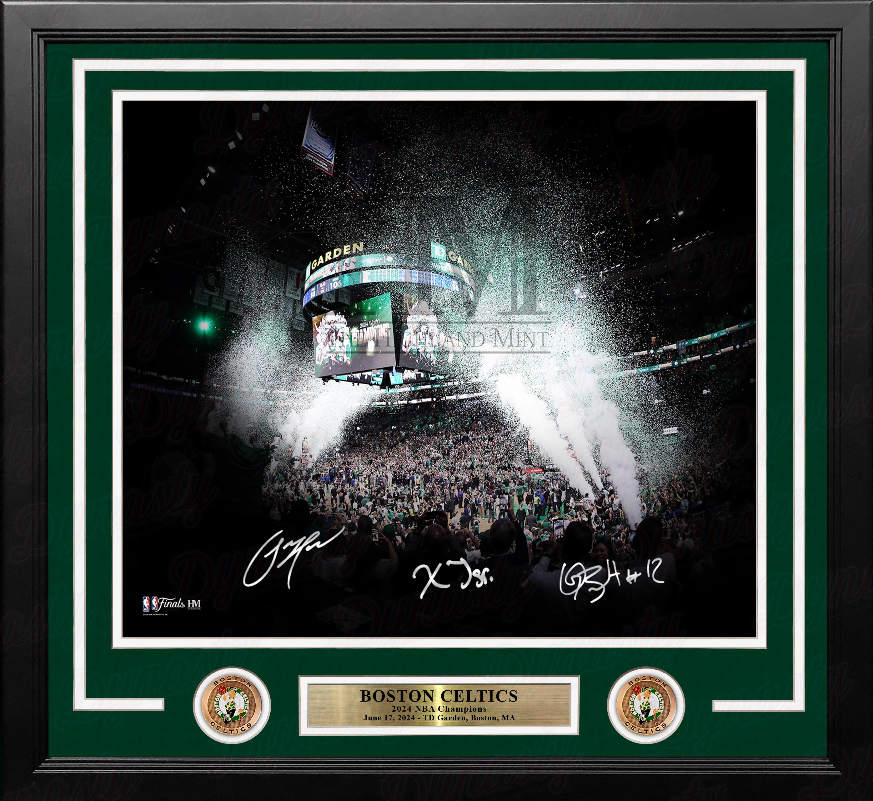 Multi-Signed Boston Celtics 2024 Finals Game 5 TD Garden Celebration Photo (Pre-Order) - Image 2