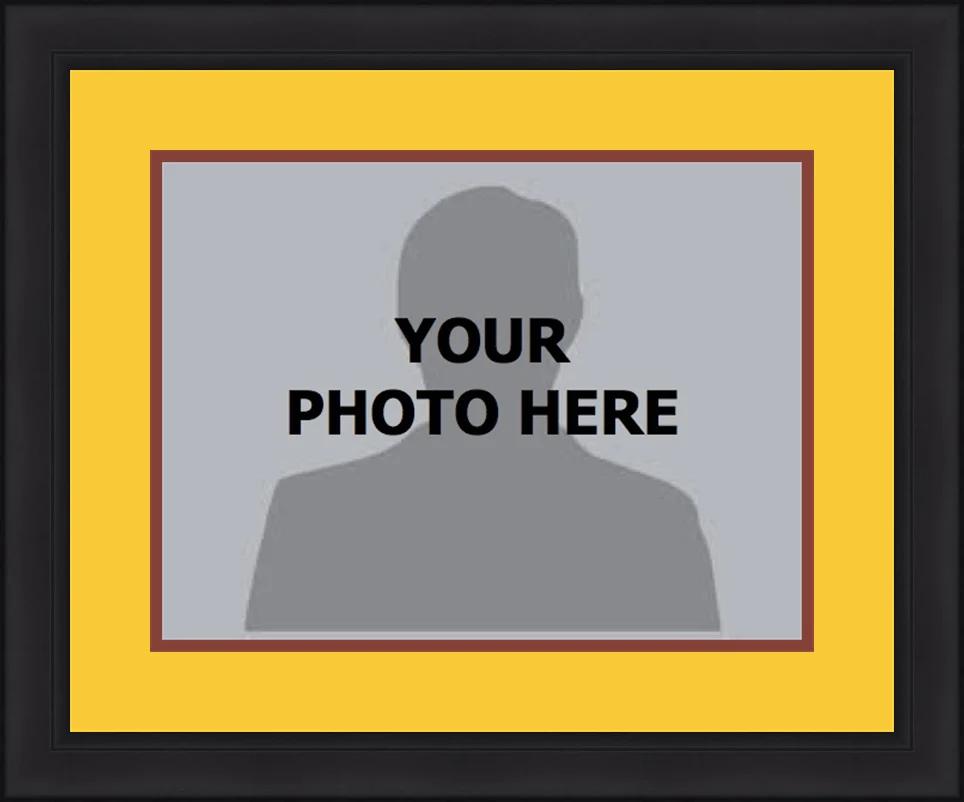 NBA Basketball Photo Picture Frame Kit - Cleveland Cavaliers (Yellow Matting, Wine Red Trim)