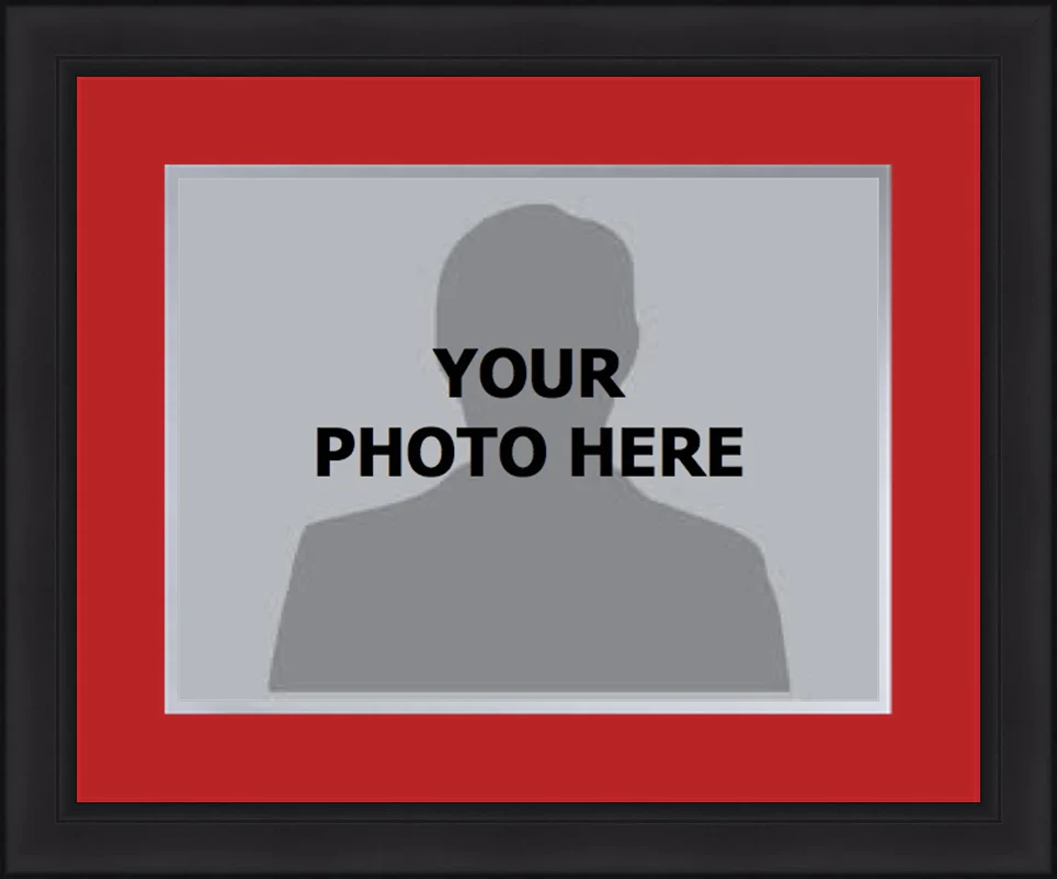 NBA Basketball Photo Picture Frame Kit - Toronto Raptors (Red Matting, Silver Trim)