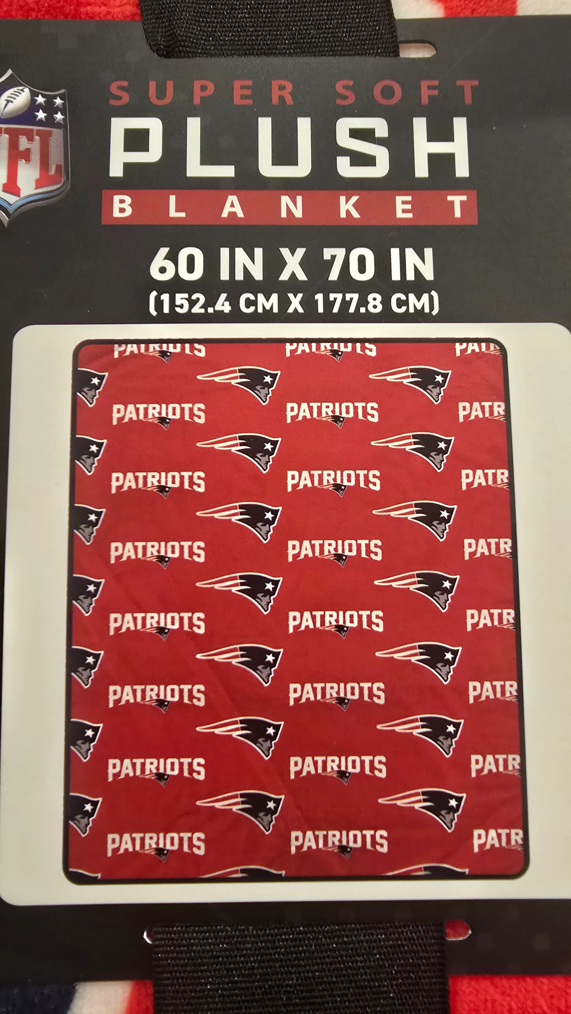 New England Patriots 60” x 70” Super Soft Plush Pegasus Blanket - Image 2