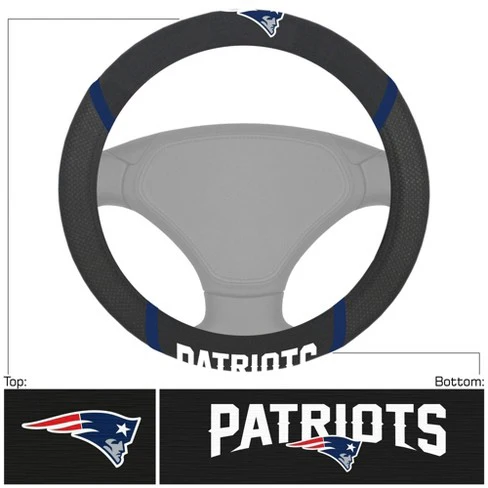 New England Patriots Deluxe Football Steering Wheel Cover