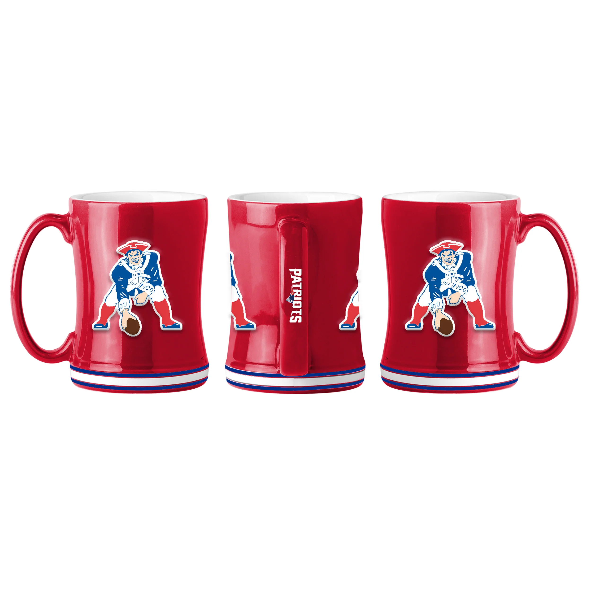New England Patriots Throwback Logo Relief 14 oz. Mug