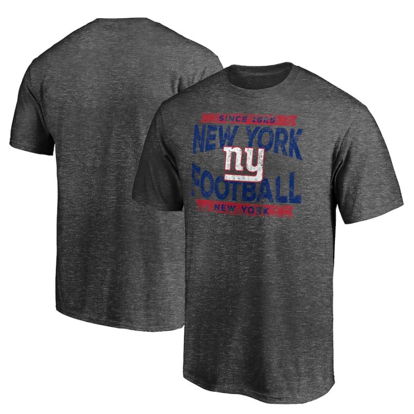 New York Giants Heroic Play T-Shirt - Heathered Charcoal