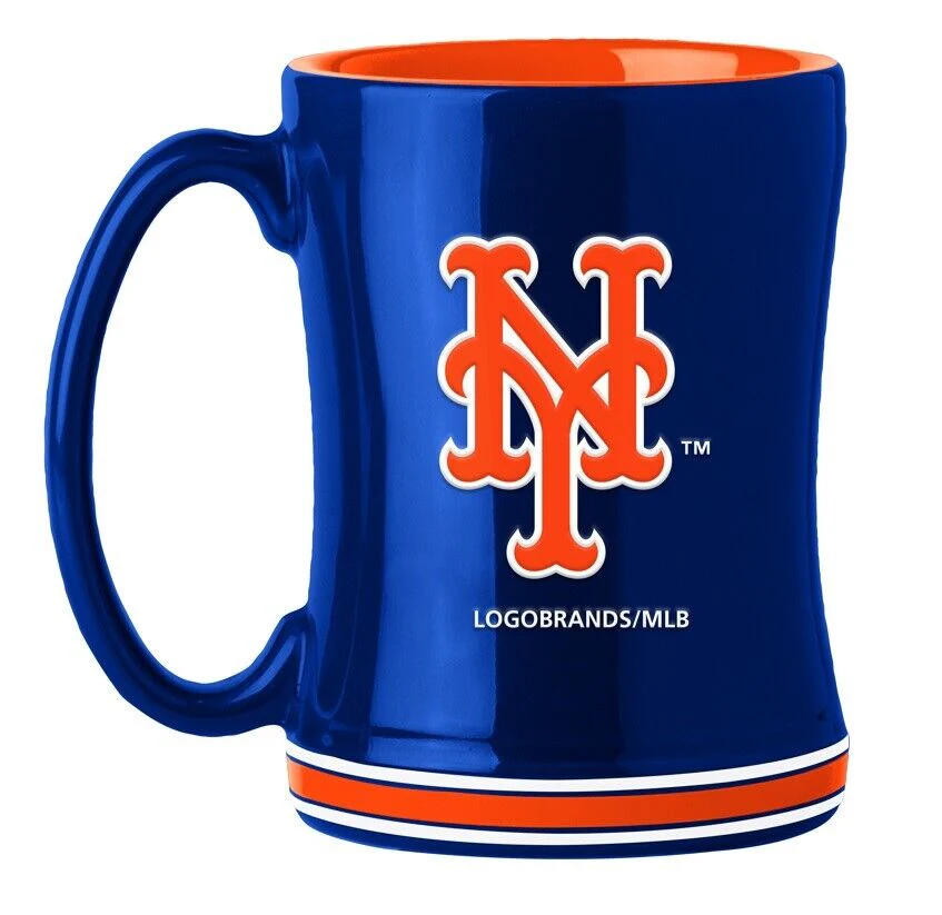 New York Mets Logo Relief Coffee Mug