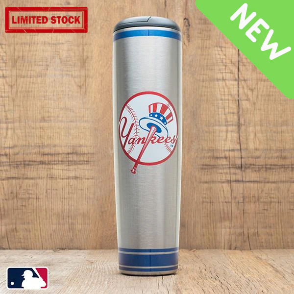 New York Yankees Metal Baseball Bat Dugout Travel Mug