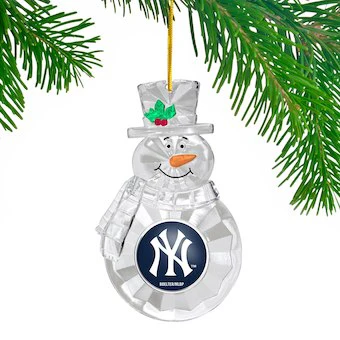 New York Yankees Snowman Holiday Ornament