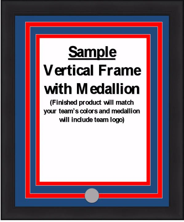 NHL Hockey Photo Picture Frame Kit - Anaheim Mighty Ducks (Burgundy Matting, Teal Trim) - Image 5