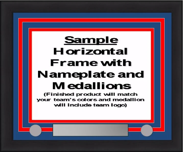 NHL Hockey Photo Picture Frame Kit - Hartford Whalers (Green Matting, Blue Trim) - Image 4