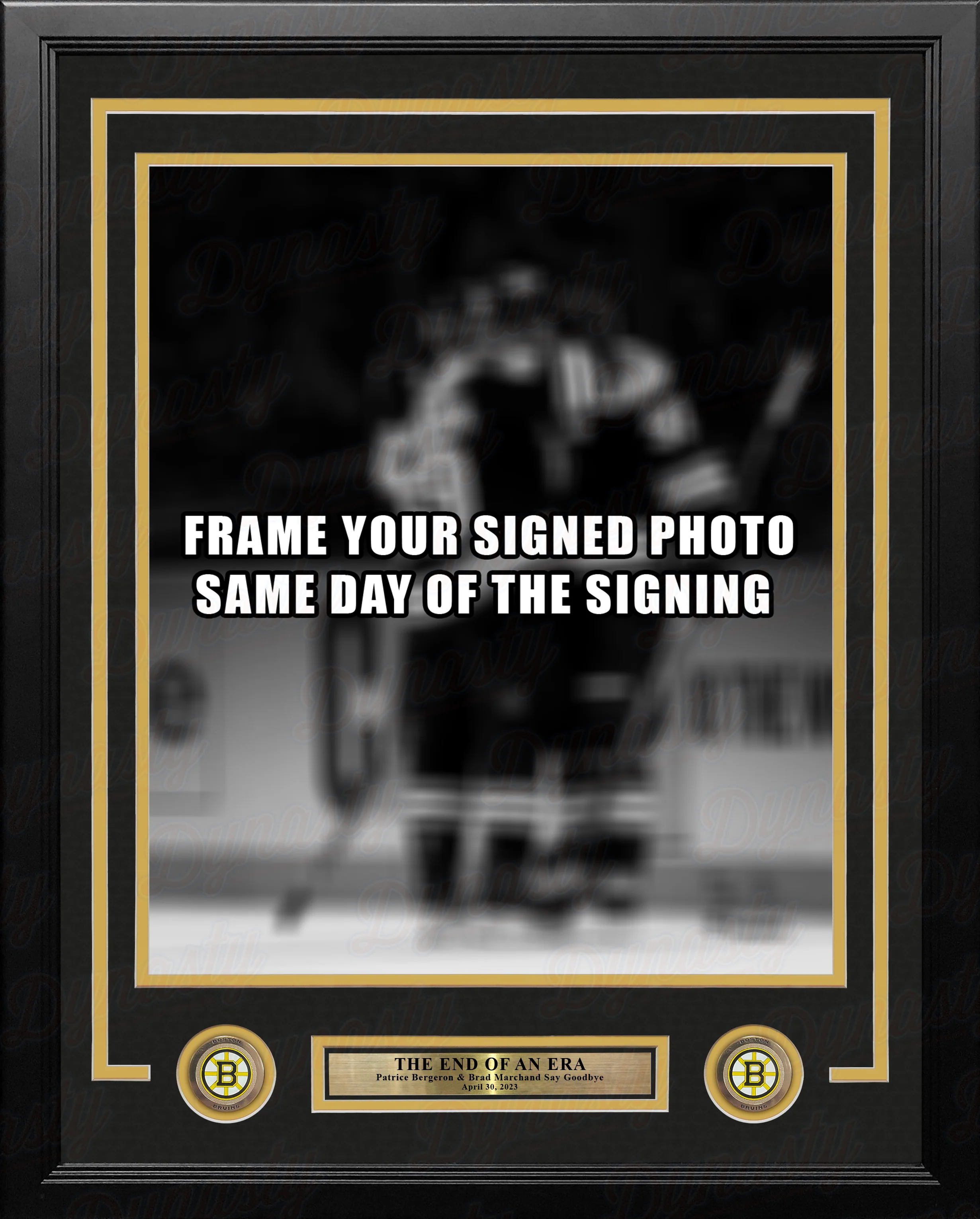 Patrice Bergeron & Brad Marchand Boston Bruins Photo Frame Kit - Image 3