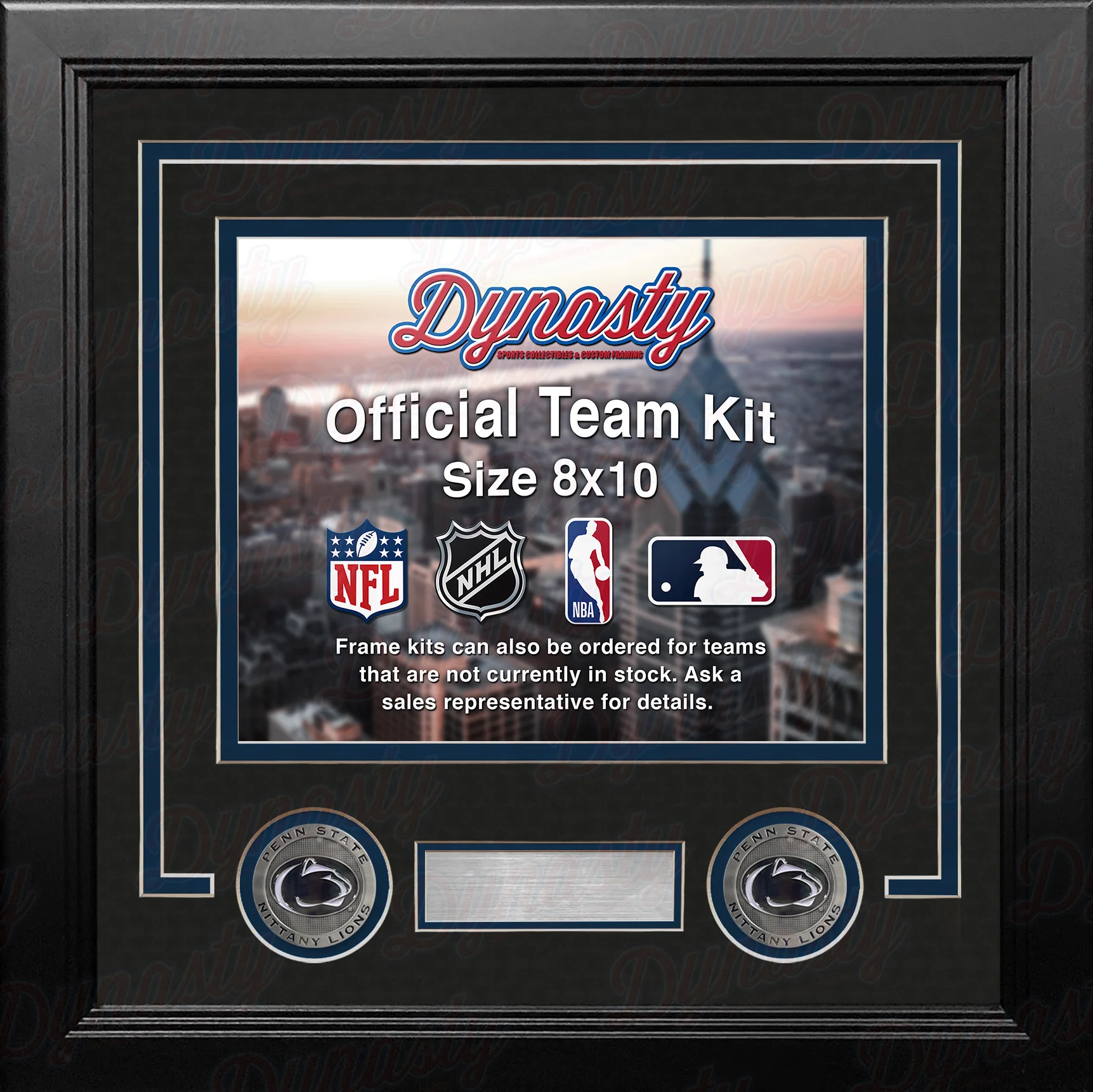 Penn State Nittany Lions Custom NCAA College 8x10 Picture Frame Kit (Multiple Colors) - Image 3