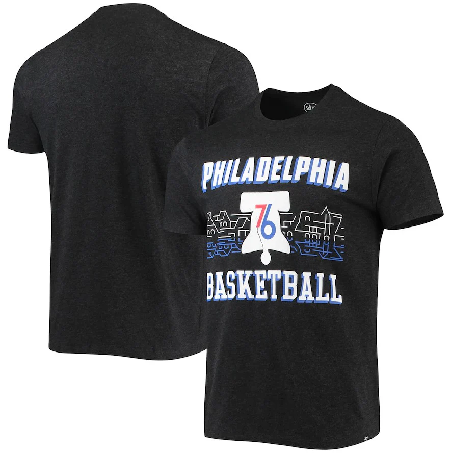Philadelphia 76ers '47 City Edition Black Club T-Shirt