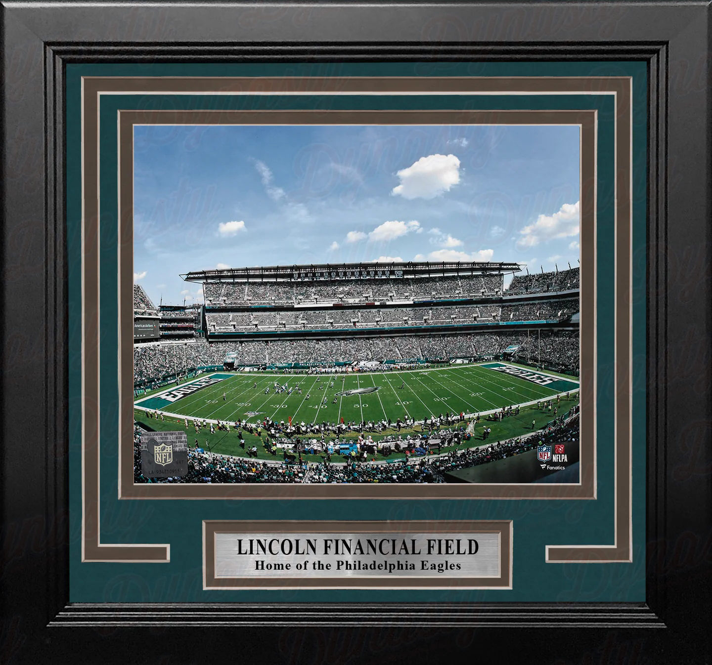 Philadelphia Eagles Lincoln Financial Field Aerial View 8" x 10" Framed Football Stadium Photo - Image 2