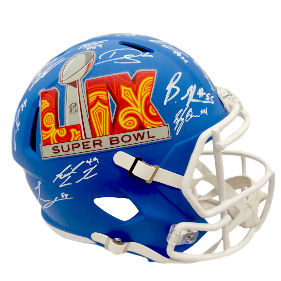 Philadelphia Eagles Team-Signed Super Bowl LIX Champions Helmet - 24 Signatures - Image 3