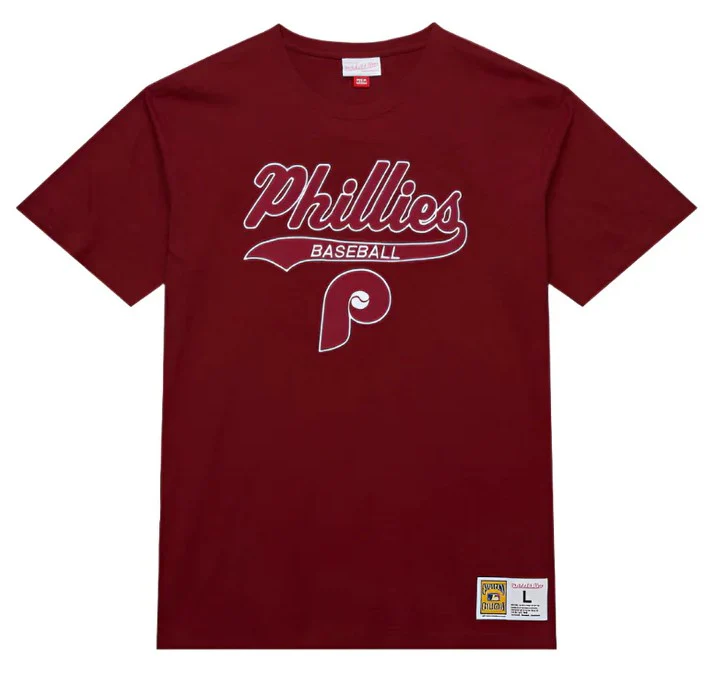 Philadelphia Phillies Mitchell & Ness Vintage Logo Legendary Slub T-Shirt