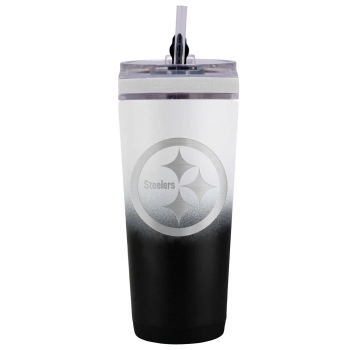 Pittsburgh Steelers 26 oz Stainless Steel Ice Shaker Bottle