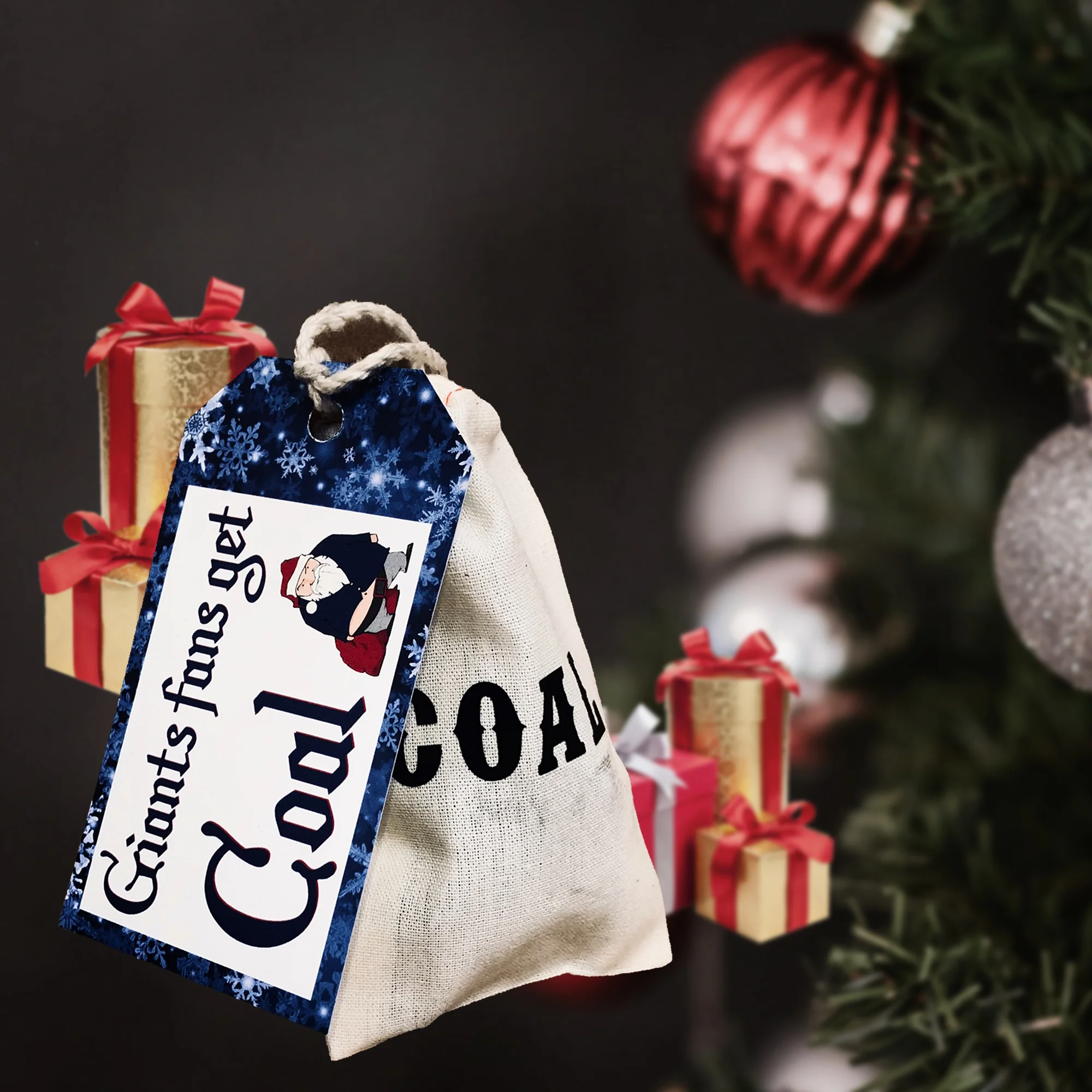 Christmas Naughty Fan Rivalry Bag of Coal - Image 6