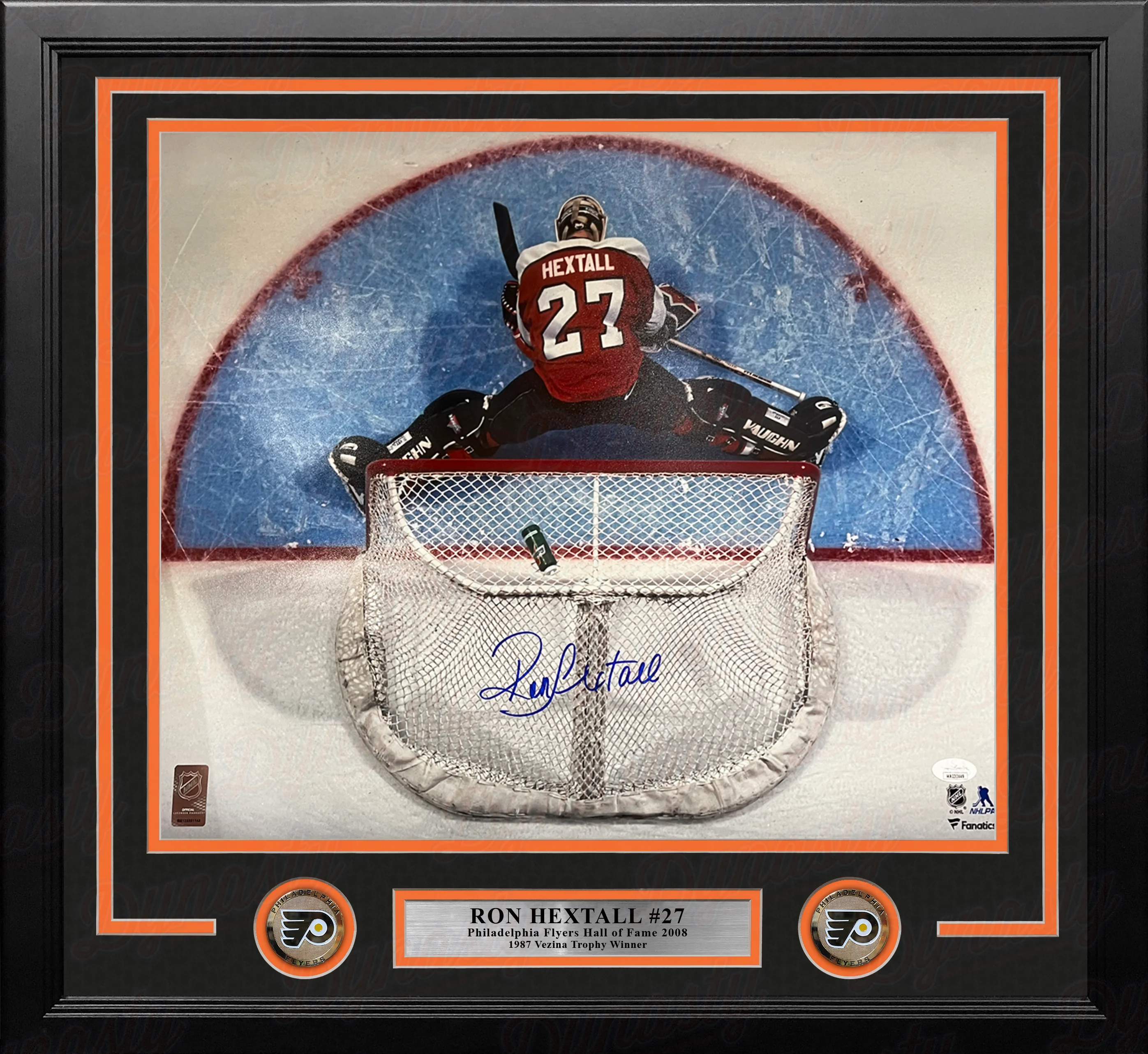 Ron Hextall Above the Crease Philadelphia Flyers Autographed 11" x 14" Framed Hockey Photo